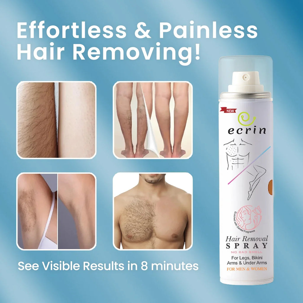 Ecrin Hair Removal Spray – Fast & Painless Hair Remover for Smooth Skin