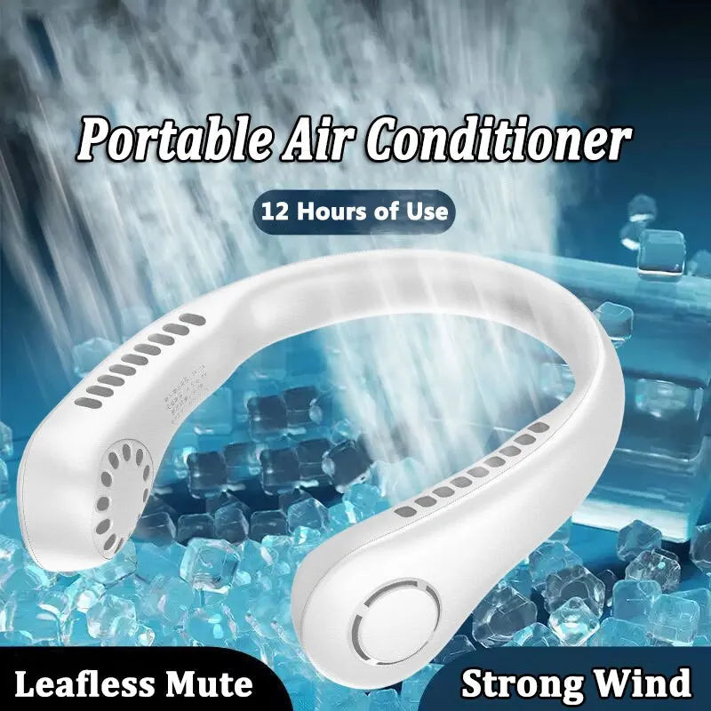 Rechargeable Neck Fan – Portable Hands-Free Cooling Fan