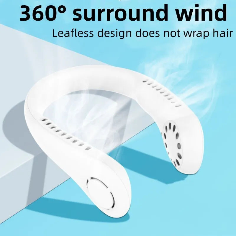 Rechargeable Neck Fan – Portable Hands-Free Cooling Fan