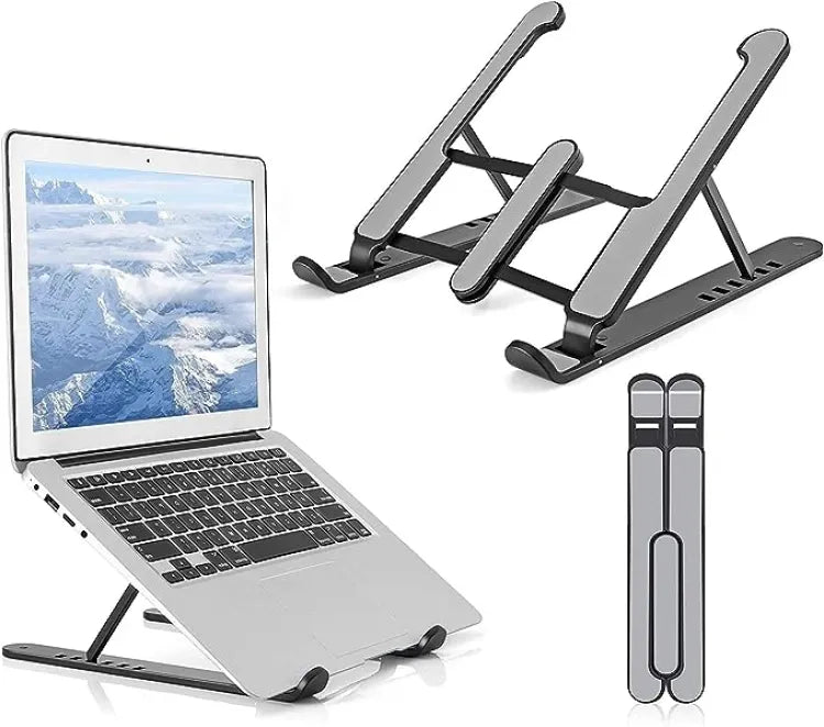 Adjustable Foldable Laptop Stand – Portable Ergonomic Laptop & Tablet Holder