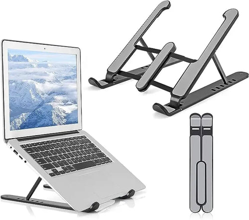 Adjustable Foldable Laptop Stand – Portable Ergonomic Laptop & Tablet Holder