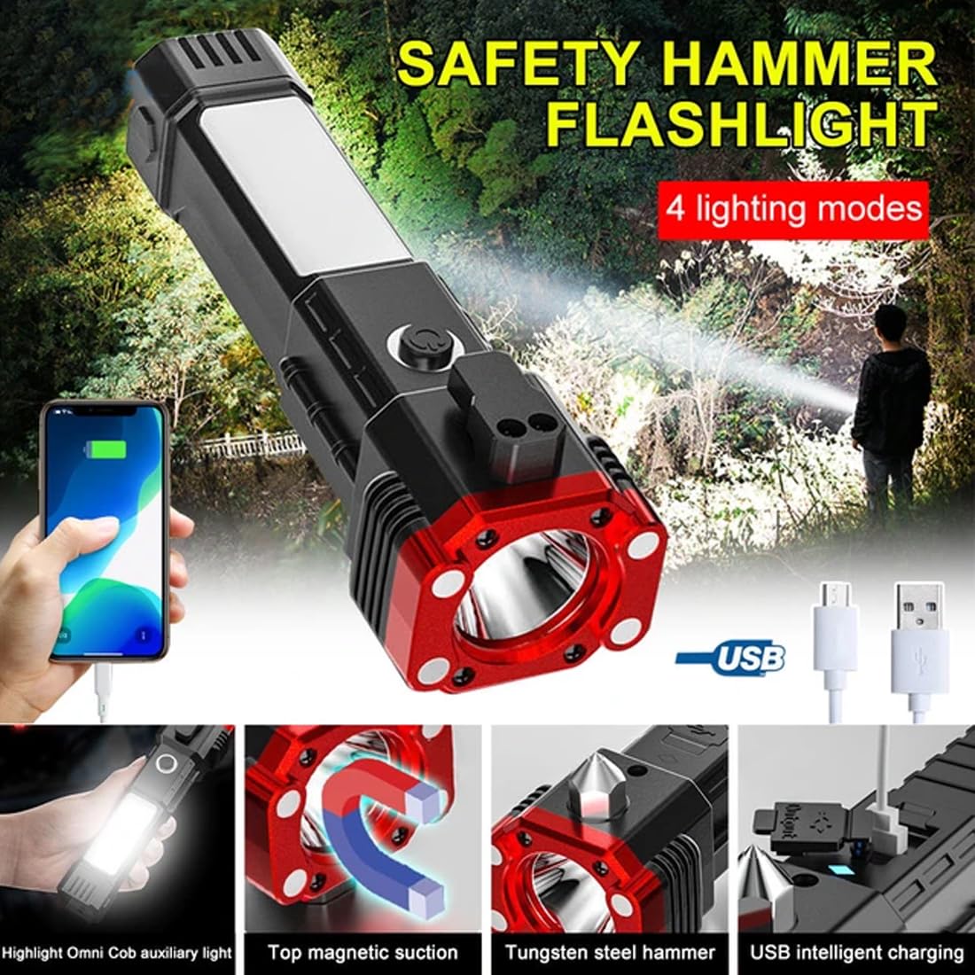 Multi functional Tourch light 8 in one