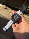 RM Style Skeleton Dial Luxury Watch for Men – Slim Tonneau Case Fabric Strap